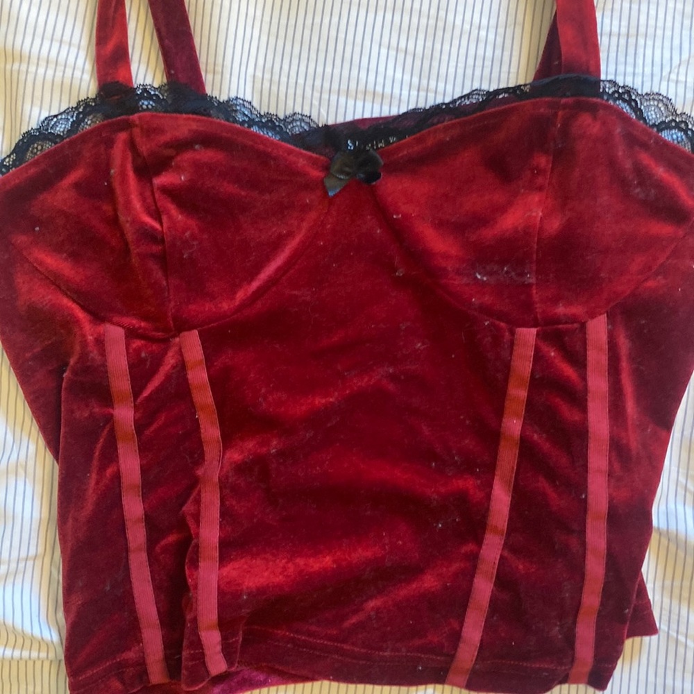 Wine red top, SHEIN Size: L